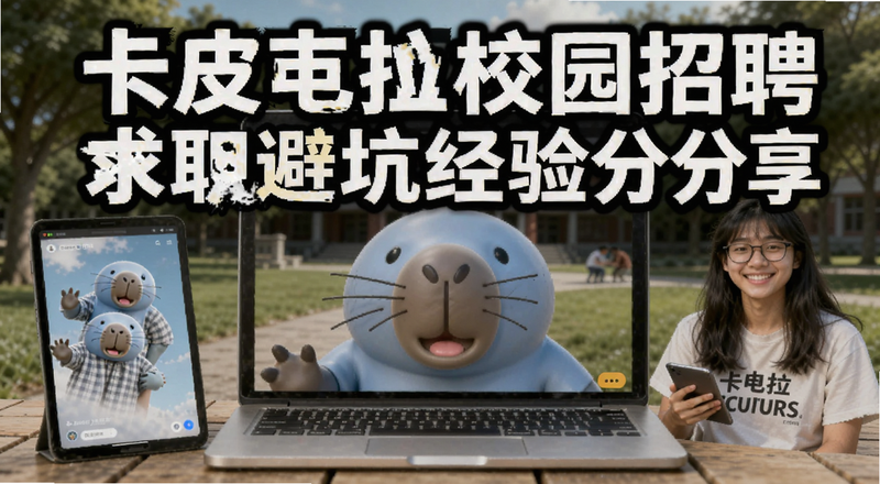 卡皮巴拉校园招聘求职避坑经验分享预览图