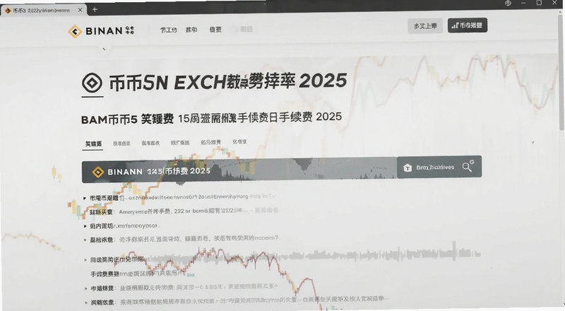 币安交易所手续费2025费率页面截图预览图