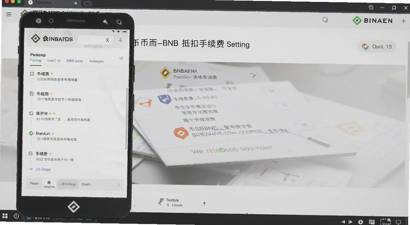 币安BNB抵扣手续费设置界面预览图