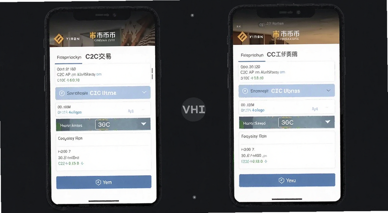 币安快捷买币C2C交易界面对比预览图