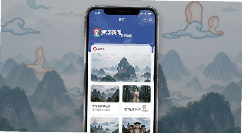 罗浮新闻博罗融媒客户端首页界面预览图