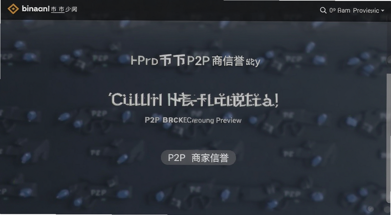 币安P2P商家信誉页面截图预览图
