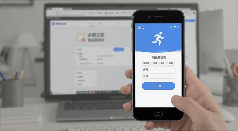 必安注册手机号验证码填写页面预览图