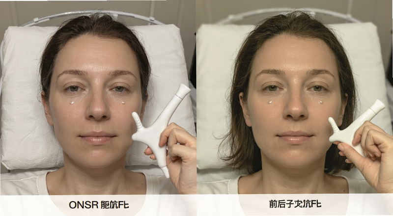 ONSR智能抗衰使用前后皮肤状态对比图