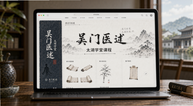 吴门医述太湖学堂课程界面预览图