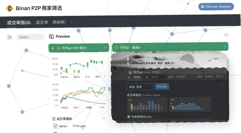 币安P2P商家筛选页面成交率指标预览图