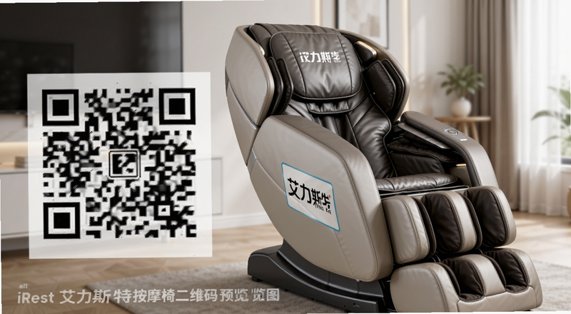 艾力斯特按摩椅机身二维码位置图||alt=