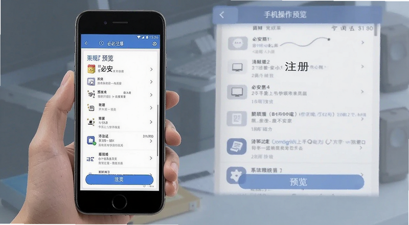 必安注册国内手机端操作界面预览图