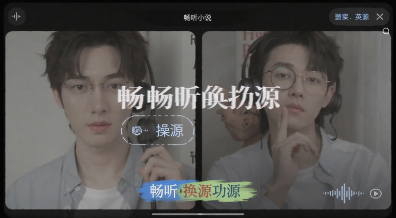 畅听小说换源功能操作界面预览图