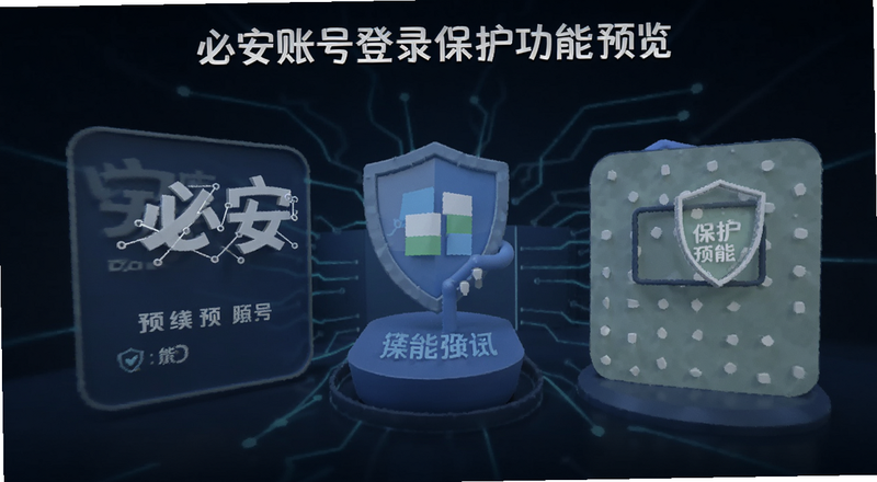 必安账号登录保护功能预览图