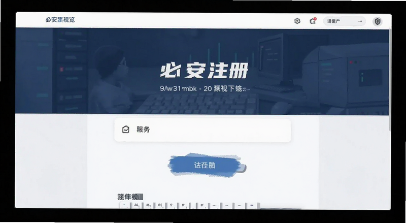必安注册页面操作界面预览图