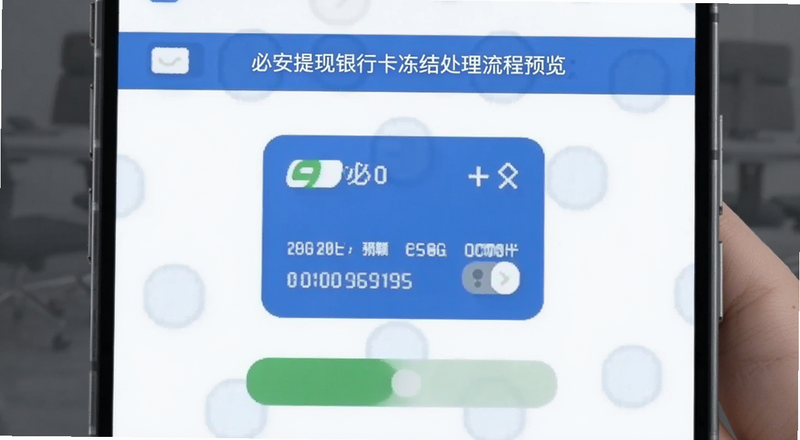必安提现银行卡冻结处理流程预览图