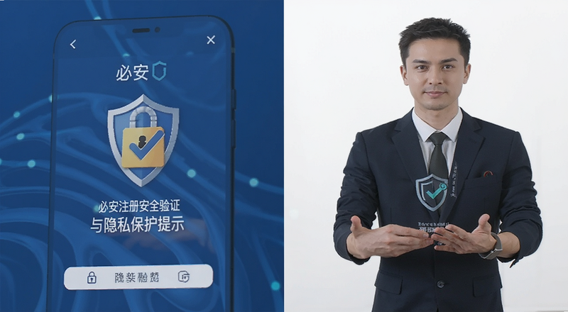 必安注册安全验证与隐私保护提示预览图