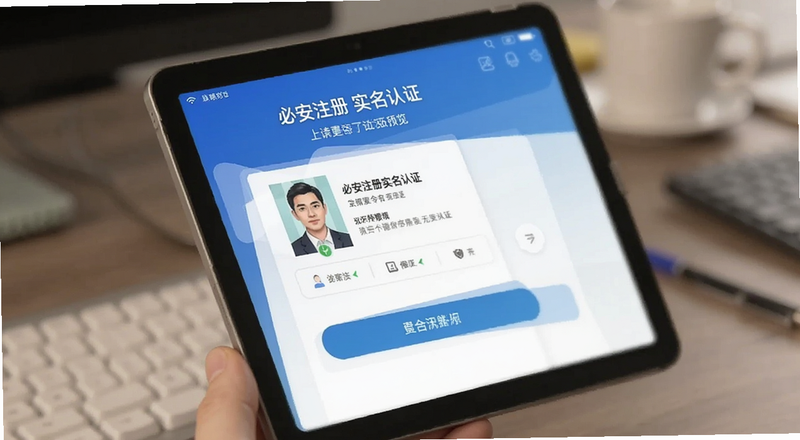 必安注册实名认证上传身份证界面预览图