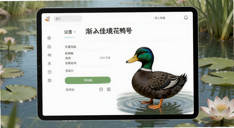 渐入佳境花鸭账号设置界面预览图