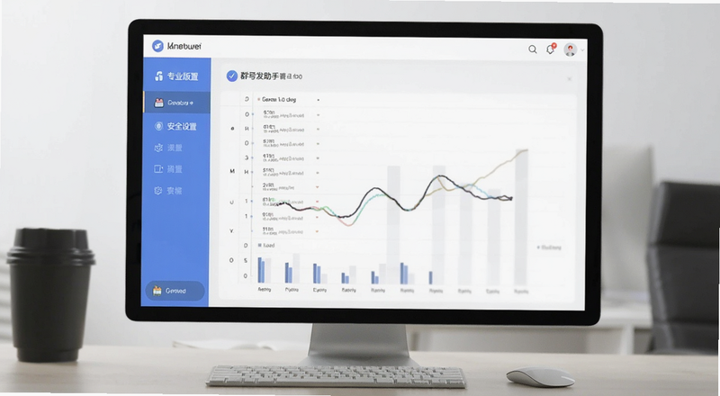 群发助手专业版账号安全设置界面预览图