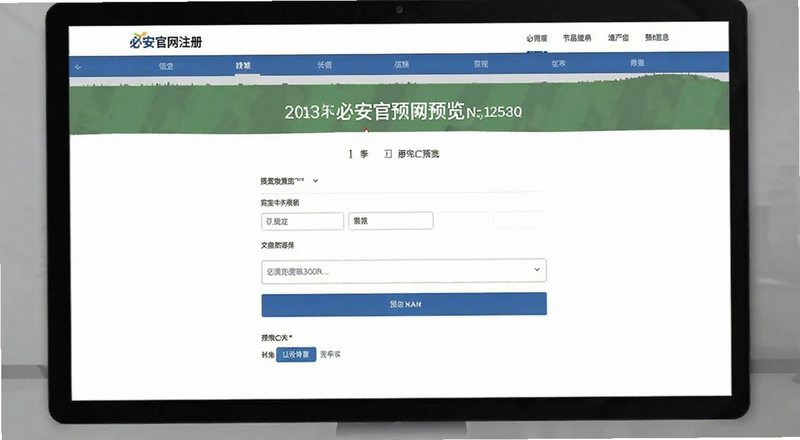 必安官网注册填写信息预览图