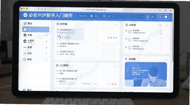 必安P2P新手入门操作界面预览图