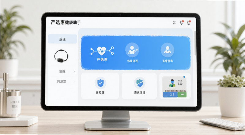 严选惠健康助手功能界面预览图