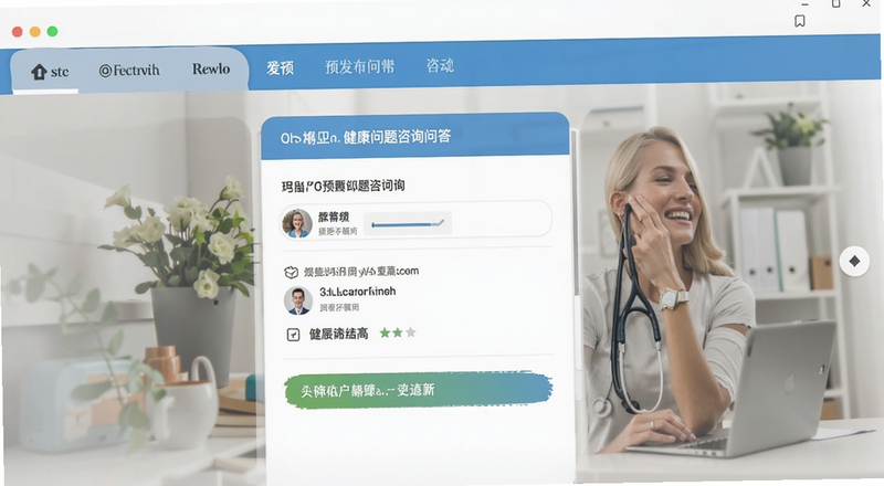 健康问题咨询问答界面预览图