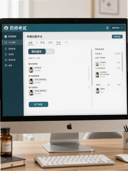 药师题库帮模拟考试界面