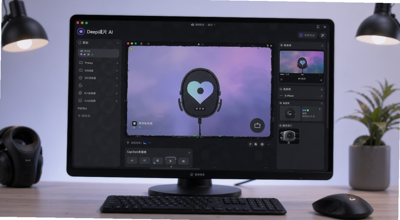 Deep一键成片AI操作界面预览图