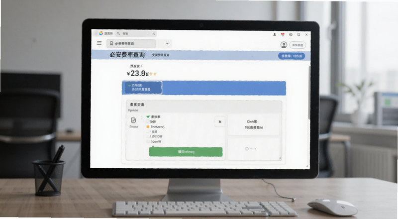 必安费率查询页面预览图