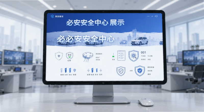 必安安全中心功能展示预览图
