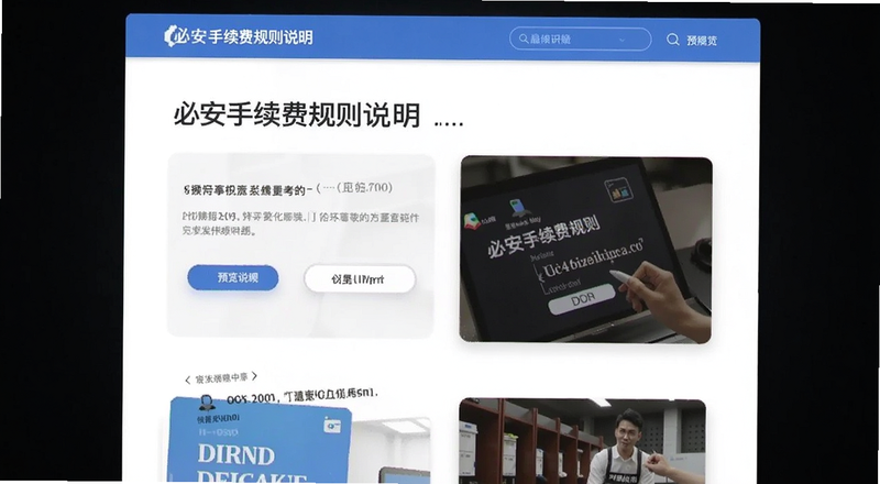 必安手续费规则说明页面预览图