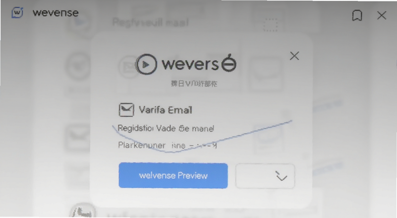 weverse注册验证邮件截图预览图