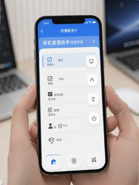 手机管理助手功能面板主界面