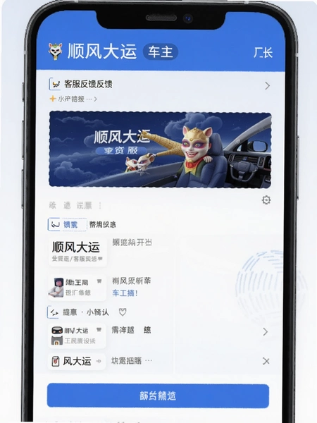顺风大运车主客服反馈界面预览图