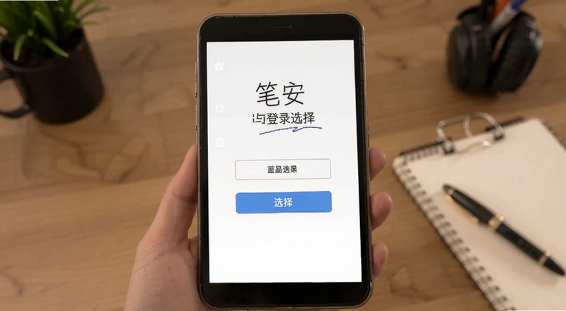 笔安登录方式选择界面预览图