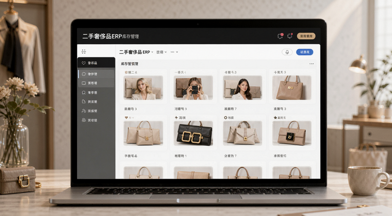 二手奢侈品ERP库存管理界面预览图