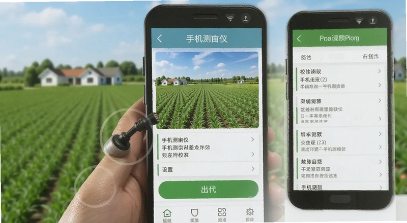 手机测亩仪误差校准设置界面