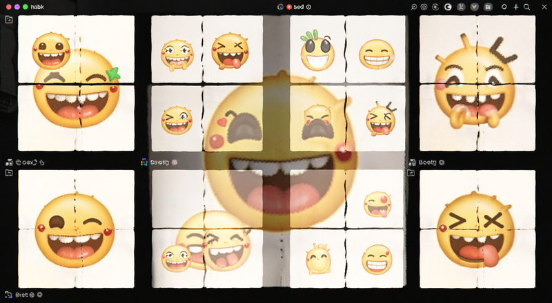 表情包模板批量制作预览图
