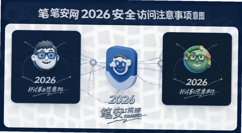笔安官网2026安全访问注意事项示意图