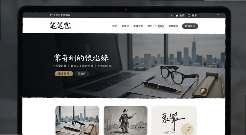笔安官网首页界面预览图