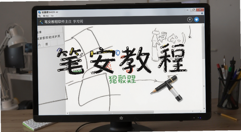 笔安教程软件主界面预览图