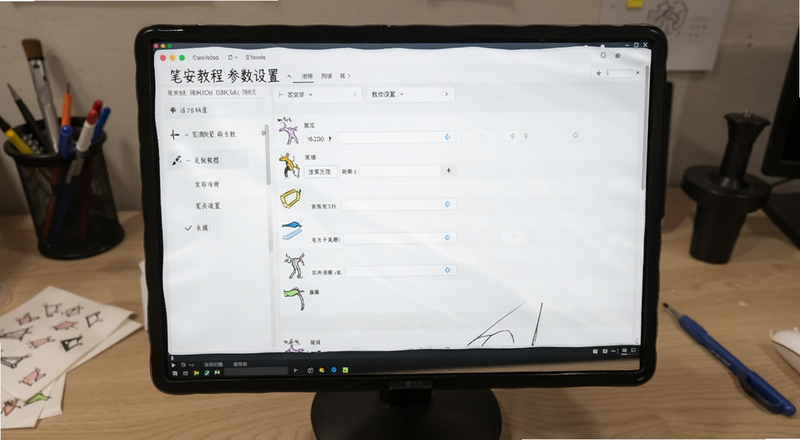 笔安教程参数设置界面预览图