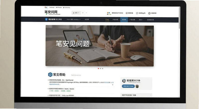 笔安官网常见问题帮助页面预览图