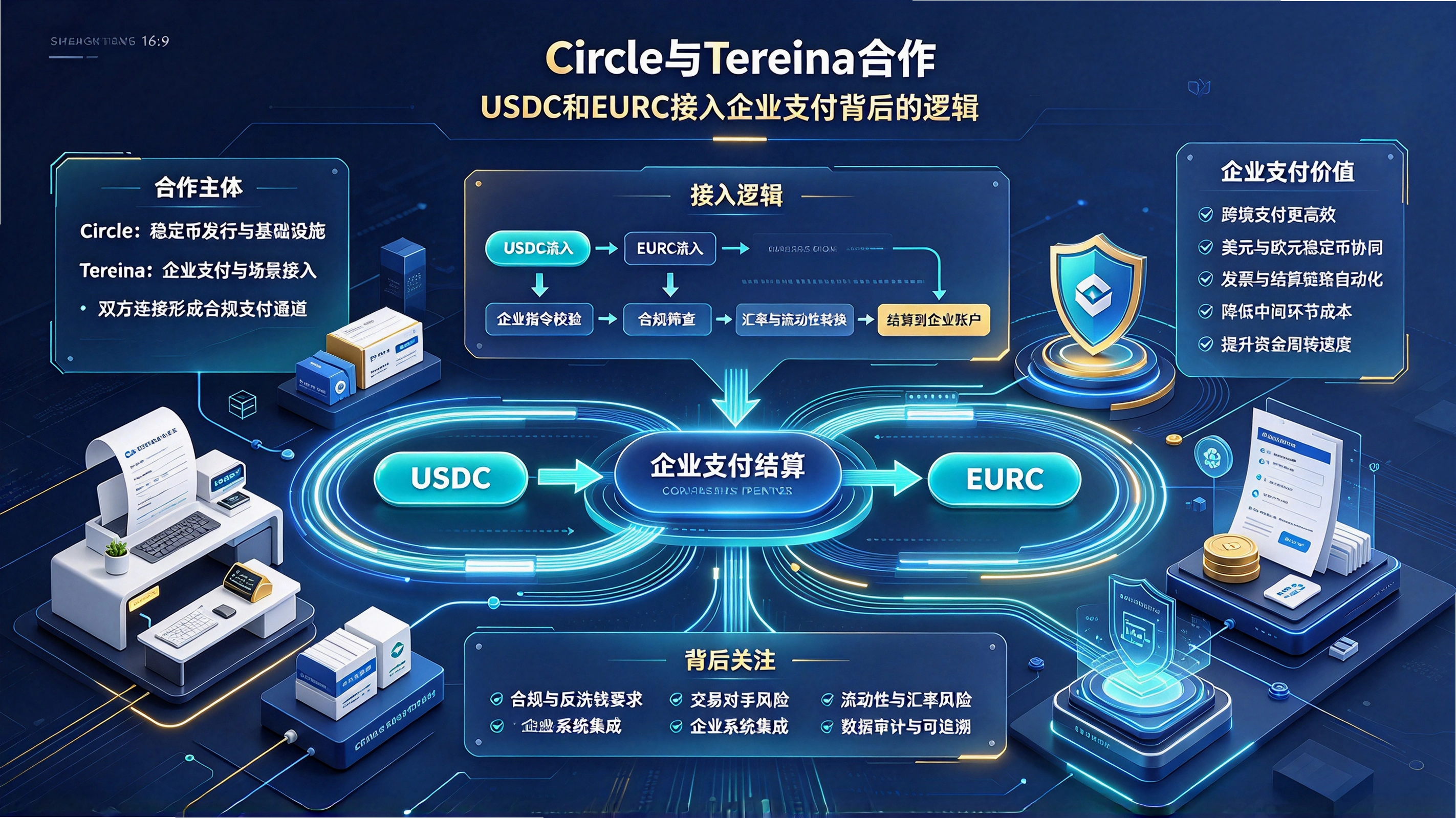 Circle��Tereina������USDC��EURC������ҵ֧���������