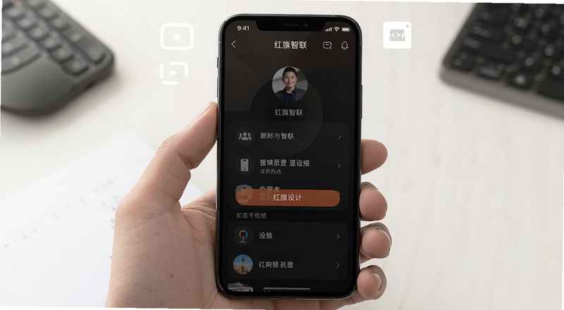 红旗智联手机热点连接设置页面预览图