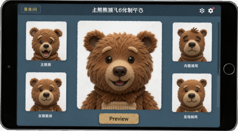 小熊证件照制作界面预览图