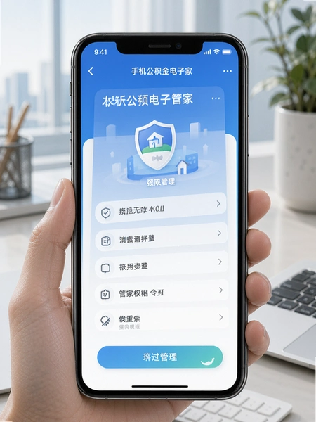 手机公积金电子管家权限管理界面预览图