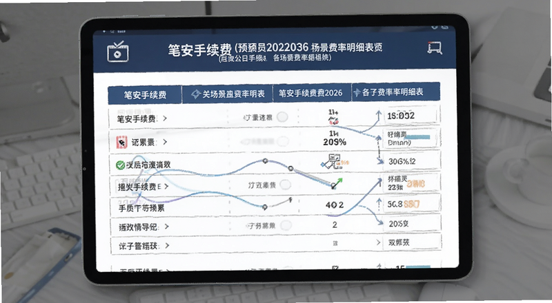 笔安手续费2026各场景费率明细表预览图