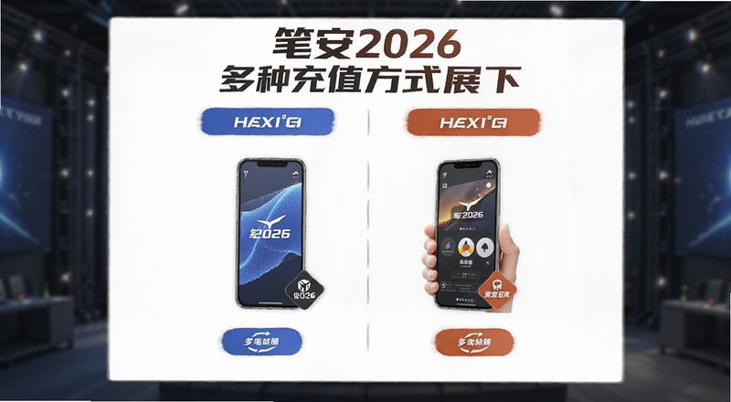 笔安2026多种充值方式对比展示图