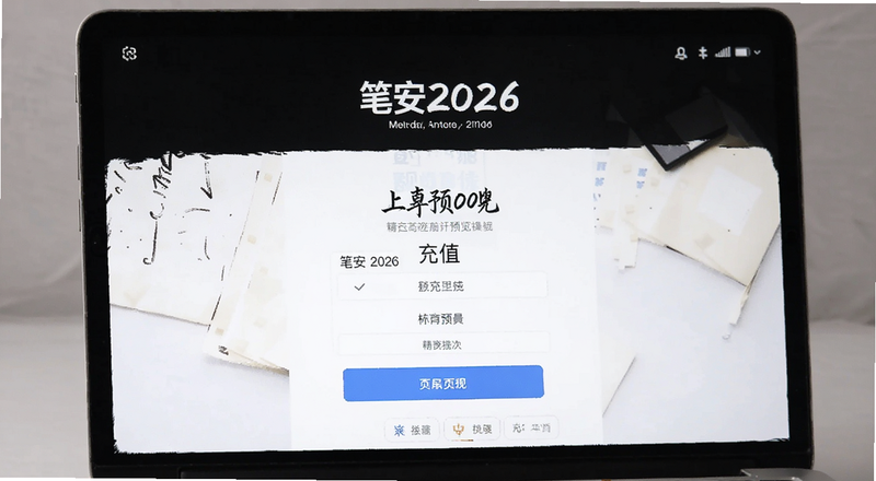 笔安2026充值页面操作界面预览图