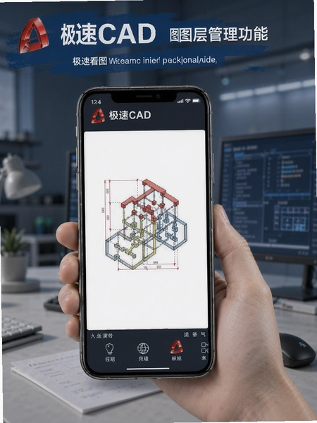 ����CAD�ֻ���ͼͼ�����������ʾ