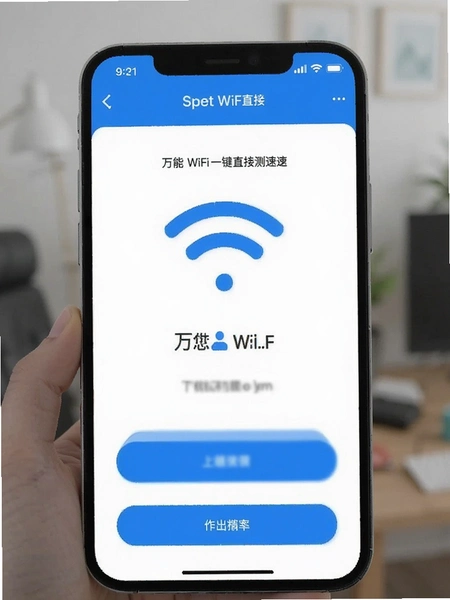万能WiFi一键直连测速功能截图